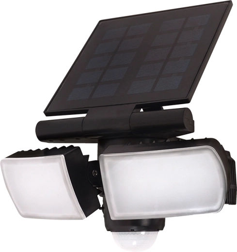 Solight LED solarni zunanji reflektor s senzorjem 8 W 600 lm črn