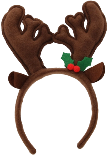 Naglavni trak z jelenovimi rogovi rjav 16 × 19 cm