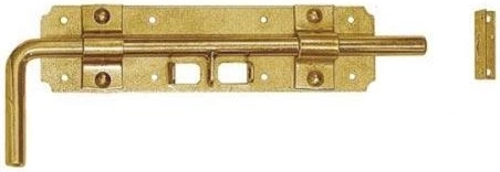 Vlečna zapah 240 × 60 × 2 mm, rumeno galvanizirana