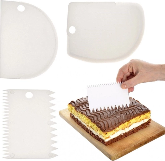 Cukrarske lopatice 12 cm, komplet 3 kosi