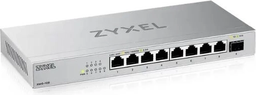Zyxel XMG-108 8‑portno 2,5G stikalo z 10G SFP+ uplinkom