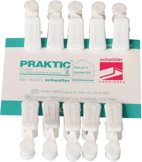 Sponke za U vodilo, bele, 10 kos