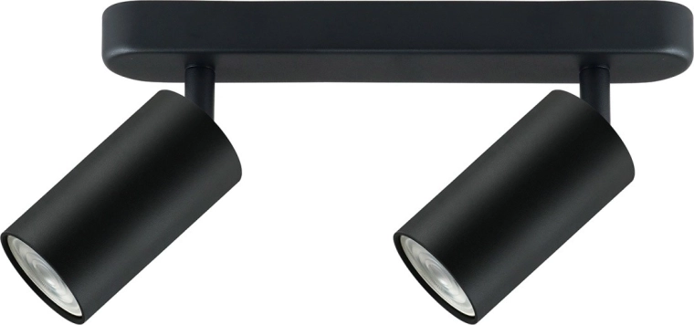 Maclean GU10 Wall and Ceiling Spotlight, Black