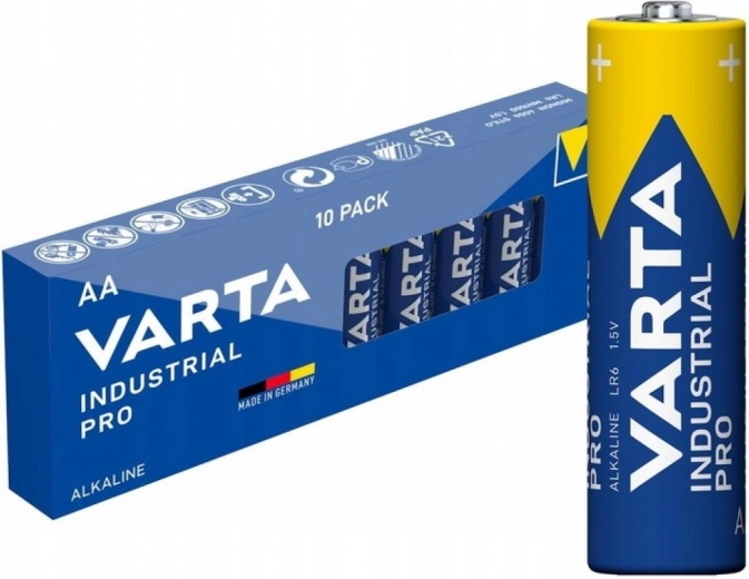 Alkalne baterije AA Industrial Pro, 10 kos