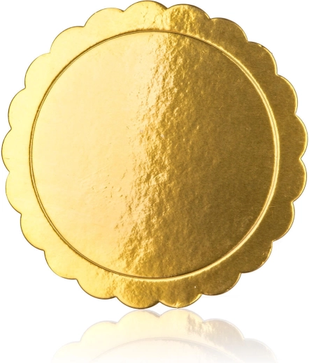 Dvostranska zlata podlaga za torto 25,5 cm