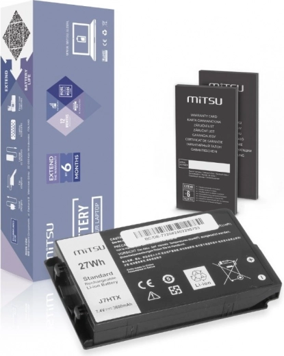 Baterija MITSU za tablico Dell Latitude 12 Rugged 7202/7212/7220 (3600 mAh, 27 Wh)