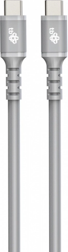 Silikonski USB‑C – USB‑C kabel 1 m, sivi
