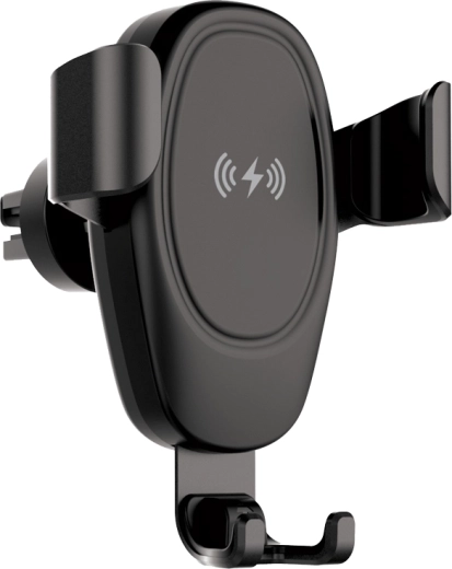 Setty IUS-01 indukcijski nosilec za telefon za v avto, črn