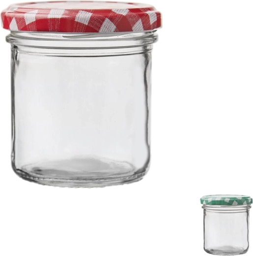 Kozarec za vlaganje Laura 165 ml s pokrovčkom (mix)