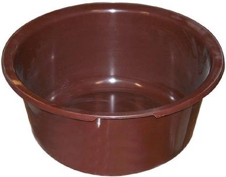 Plastic wash basin 42 cm – Brown