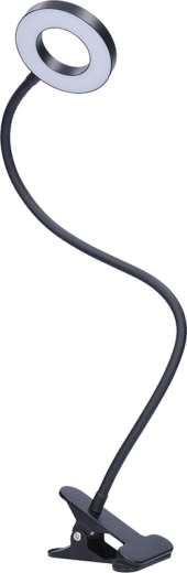 Solight dimmable LED desk lamp with clip and USB power
