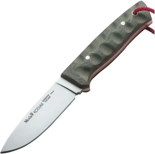 Muela Kodiak Hunting Knife with Green Micarta Handle and Kydex Sheath