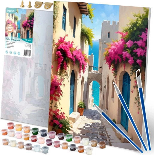 Slikanje po številkah 40 × 50 cm – mestna krajina MASSIDO