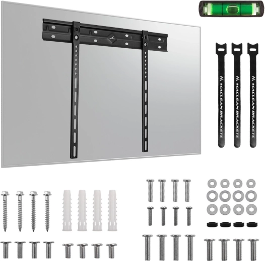 Maclean ultra-thin wall-mounted TV bracket up to 85 inches