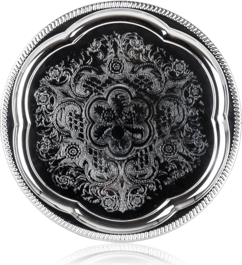 Pladenj AKCENT iz kromirane kovine 35 cm