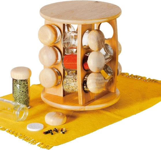 Rotating rack for quick spice selection