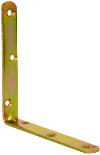 Kotnik s vtisom 120 × 18 × 3 mm rumen, pocinkan (10 kos)