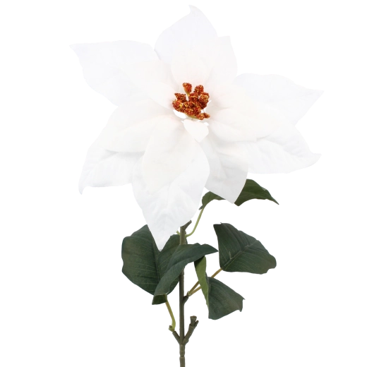 Umetna vejica božične zvezde 72 cm bela