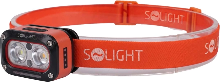 Solight polnilna LED-čelna svetilka 250 lm z infrardečim senzorjem (topla in hladna svetloba)