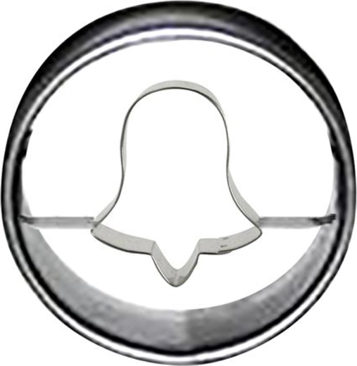 Modelček za piškote krog – zvonček 4 cm