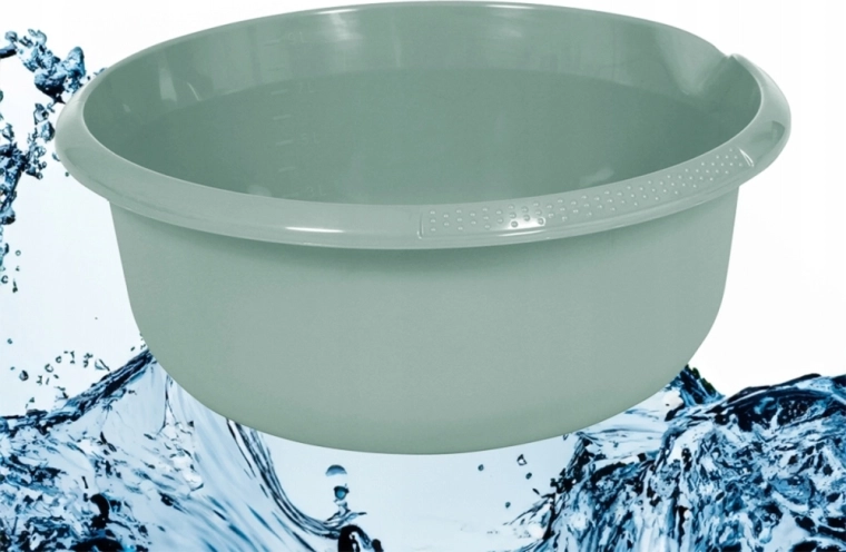 Okrogla skleda Nordic green 36 cm, 9 l z izlivom