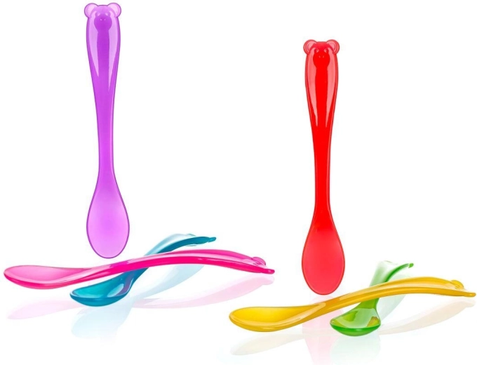Otroške žličke 4Kids, plastične, 13,5 cm, mešanica barv, 3 kosi