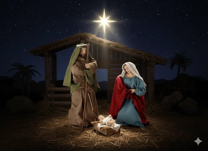 Set treh figur Svetega družinskega do 90 cm