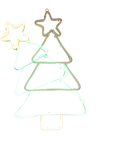Christmas LED neon decoration in the shape of a tree - 1 piece