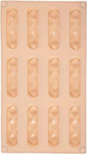 Silikonski model za piškote in praline, bež, 29,5 × 17 × 1,5 cm