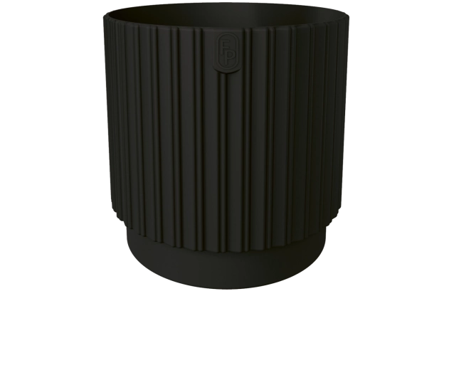 Cvetlični lonec MIKA Cyli Petit ECO Recycled 18 cm črn