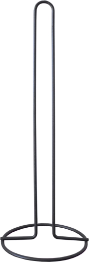 Prosto stoječe držalo za toaletni papir 43 cm – črno jeklo