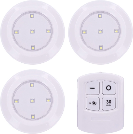 Solight LED-lučke z daljinskim upravljanjem 3 × 50 lm, časovnik, na baterije