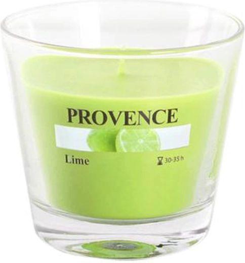 Dišeča sveča v steklu PROVENCE limeta 35 ur