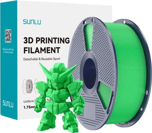 Sunlu PLA+ 2.0 filament zeleni 1,75 mm