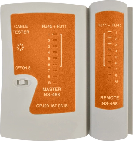 Tester RJ45/RJ11 z LED indikacijo