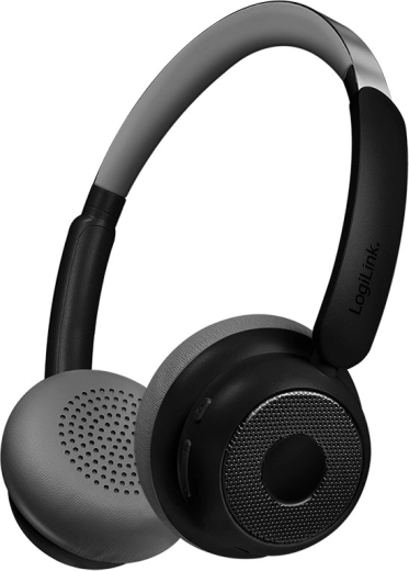 Brezžične slušalke z mikrofonom in ANC – LogiLink AuraSolo, črna