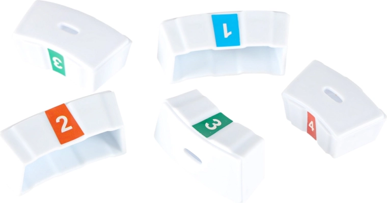 Oštevilčeni in barvni delčki