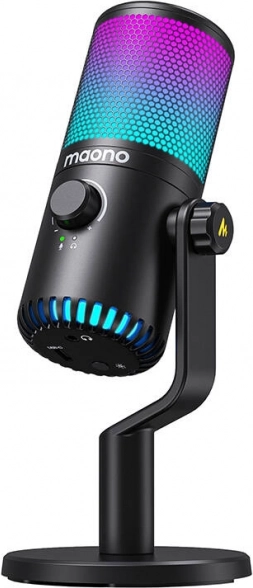 igralni USB mikrofon Maono DM30RGB z RGB osvetlitvijo (črn)