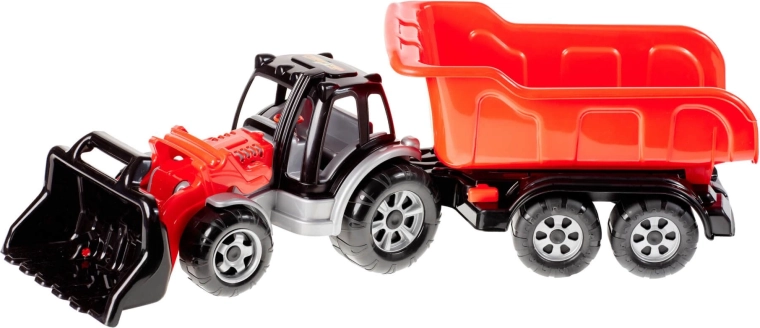 Traktor z nakladačem in prikolico MAX