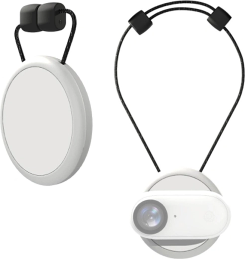 Magnetni nosilec za okoli vratu Puluz za Insta360 GO 3/GO 3S, bel - 1 kos