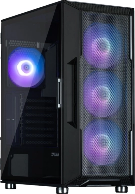 I3 NEO ATX mid‑tower črna z ARGB ventilatorji (4×)