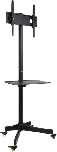 Mobilno stojalo za LCD/LED 23–55 palcev s polico, črno