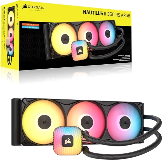 Tekočinski hladilnik procesorja Nautilus II 360 RS ARGB 360 mm
