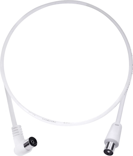 Solight antenski koaksialni kabel 3C2V s kombiniranimi konektorji 1,5 m bel - 1 kos