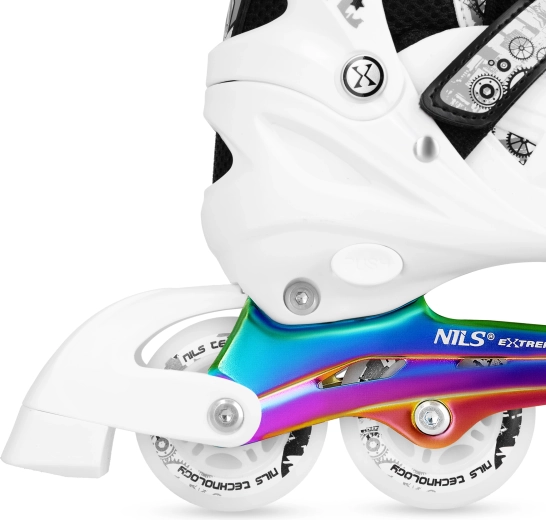 LED wheels and ABEC 7 bearings on an aluminum frame