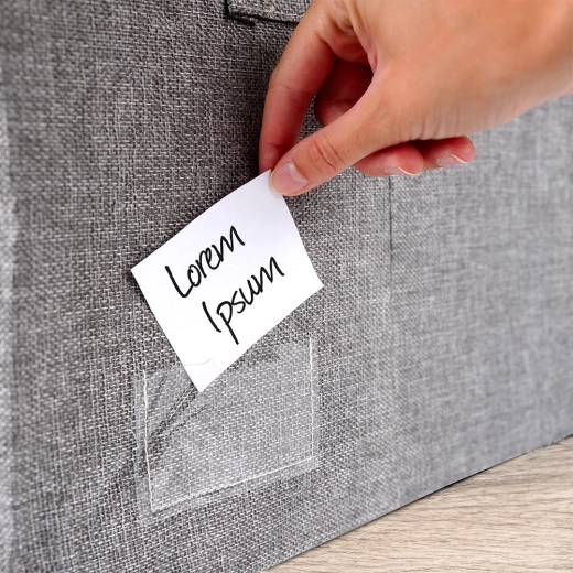 Prozorna okenca in etiketa za pregledno razvrščanje