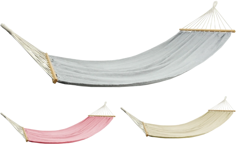 Hamak z lesenimi razporami 200 × 100 cm, nosilnost 150 kg