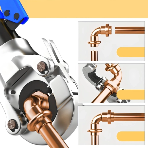 12 t crimping force for strong and leak-tight joints