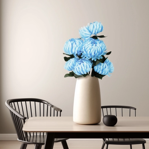 Artificial decorative chrysanthemum plant – Blue