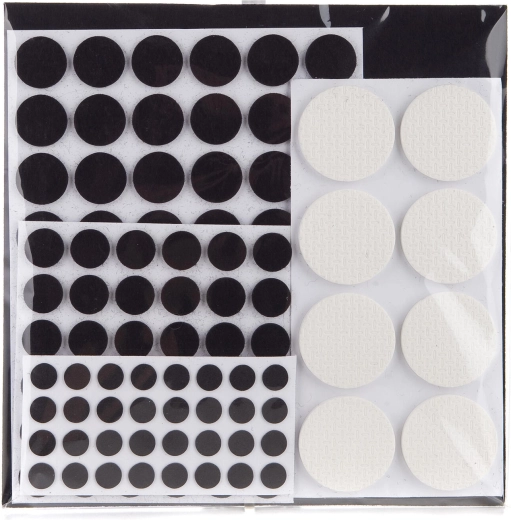 Filcni zaščitni podložki za pohištvo – mešanica mer in barv, 125 kosov